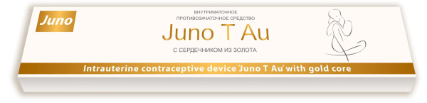 ВМС Juno T Au ЮНОНА Внутриматочная спираль с сердечником из золота