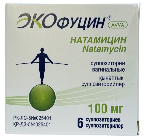Экофуцин супп. ваг. 100 мг №6 ( натамицин )