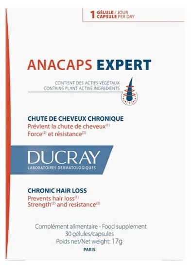 DUCRAY Anacaps Expert 30 шт Капсулы против выпадения волос