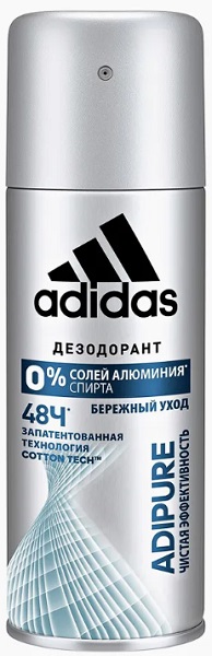 Adidas антиперспирант Adipure 48ч. для мужчин 150 мл спрей