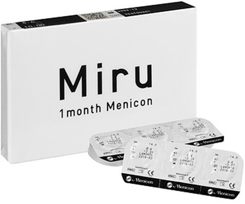 Контактные Линзы Miru1 month Menicon 6 -3.00 BC 8,6 (6линз)