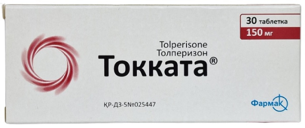 Токката табл. 150 мг №30 ( толперизон ) (Упаковка)
