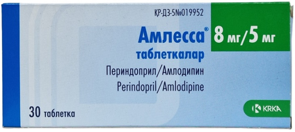 Амлесса табл. 8 мг/5 мг №30 ( периндоприл / амлодипин ) (Упаковка)