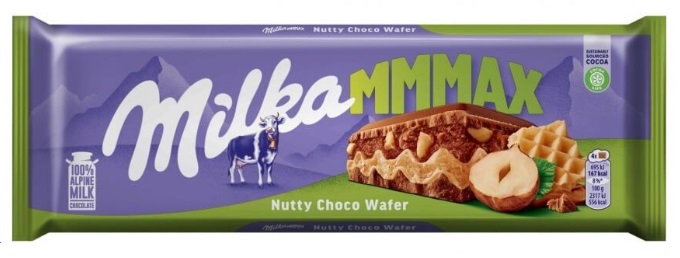 Milka MMMAX шоколад Nutty Choco Wafer 270г