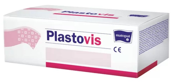 Пластырь фиксирующий из текстильной ткани PLASTOVIS 2.5см*5м 1шт MATOPAT
