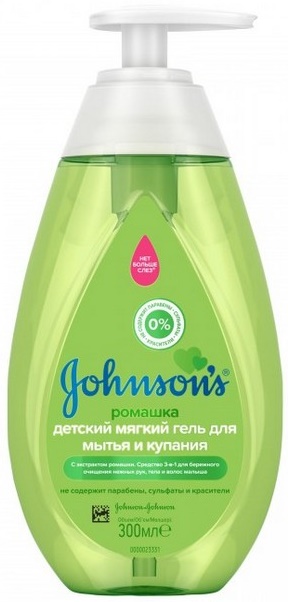 JOHNSON`S Детский гель для мытья и купания Ромашка 300 мл