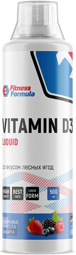 Vitamin D3 Liquid 500ml (Лесные ягоды) Fitness Formula &