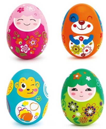 HuiLe TOYS 3м+ Набор погремушек Яйцо 2шт арт.3102C цв.в асс.
