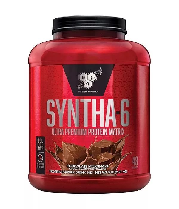 BSN SYNTHA-6 2,91 lb Шоколадно молочный коктейль протеин банка