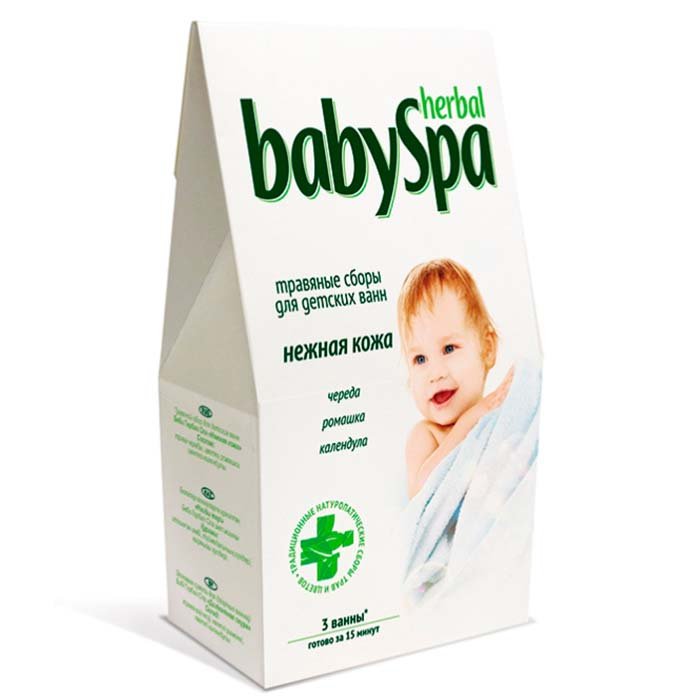 BABY SPA Травяной сбор Нежная Кожа 3*15 гр для детских ванн в фильтр пакетах