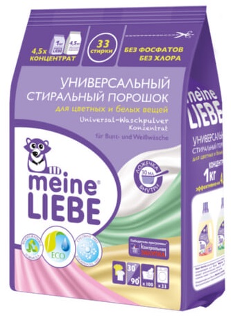 MEINE LIEBE Стиральный порошок универсальный концентрат 1000 гр