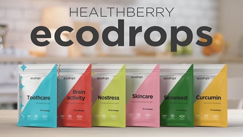 Леденцы HEALTHBERRY Ecodrops Toothcare 12 шт уход за полостью рта и свежесть дыхания #