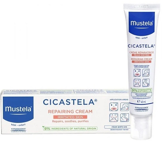 MUSTELA Cicastela Крем Восстанавливающий увлажняющий 40 мл