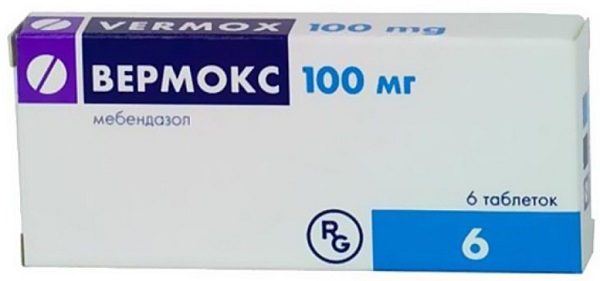 Вермокс таб.100мг №6 (мебендазол)