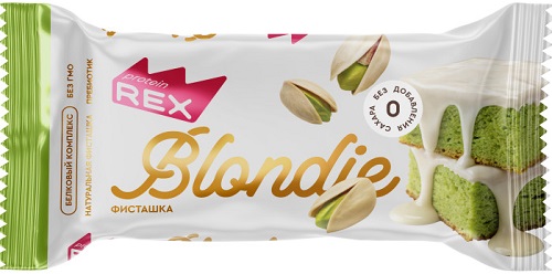 Protein Rex Пирожное Протеиновое Блонди Фисташка 50г
