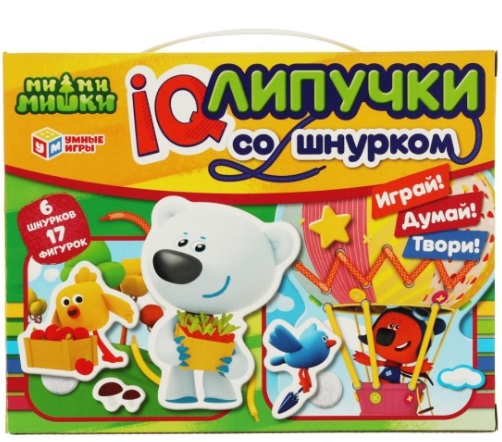 Игра 3+ IQ липучки со шнуровкой Воздушный шар арт.0385