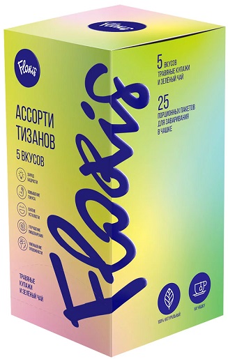 Floris Тизан Ассорти №1 5вкусов зеленый чай №25 пак