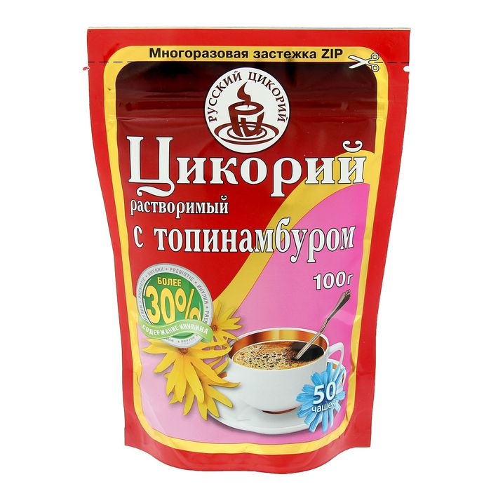Русский Цикорий Цикорий растворимый с топинамбуром 100г.
