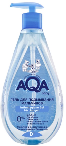 AQA baby Гель для подмывания мальчиков 0+ лет 400 мл