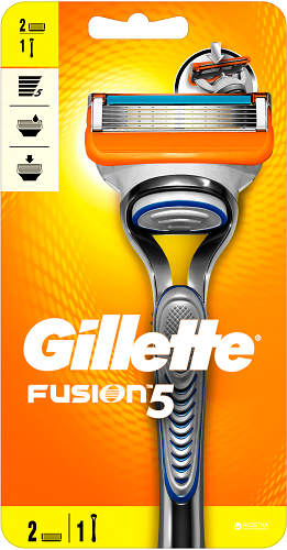 Станок бритвенный GILLETTE Fusion ( 2 кассеты ) 81646783