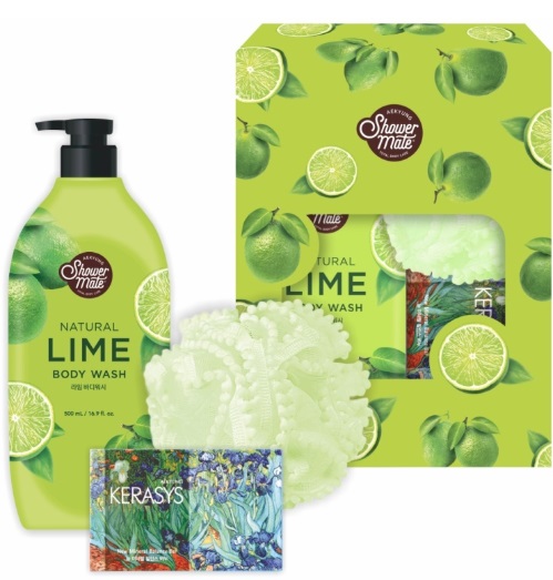 Подарочный набор Shower Mate Natural Лайм гель для душа+мыло+мочалка