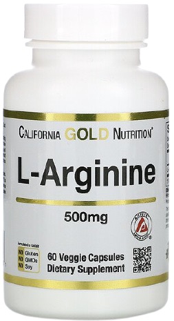 California Gold Nutrition L- Аргинин 500мг №60капс.  &