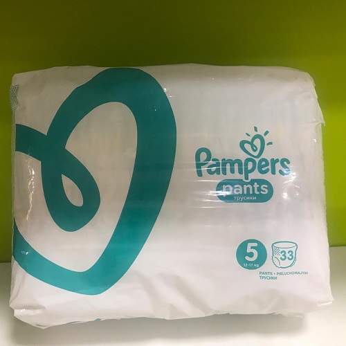 Трусики-подгузники для детей PAMPERS Pants №5 (12-17кг) 33шт