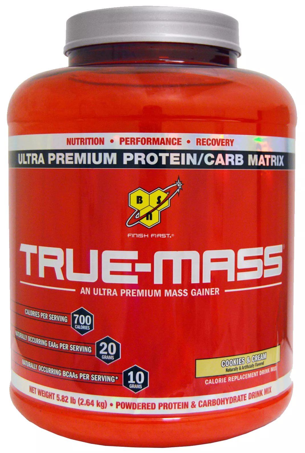 BSN TRUE-MASS Труе Масс гейнер банка 2,64кг печенье и крем