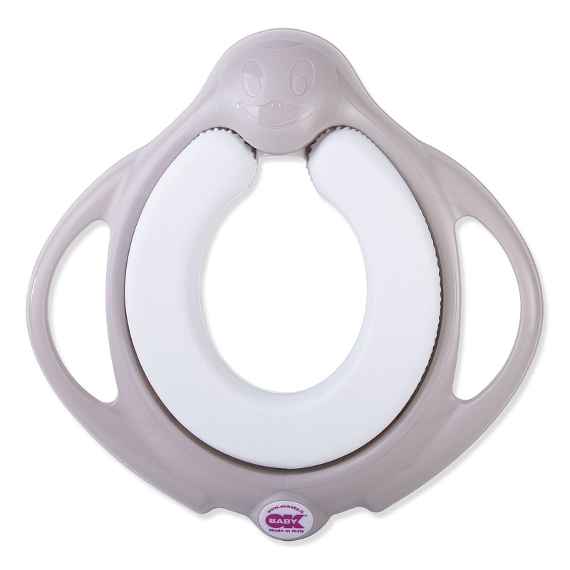 Накладка на унитаз детская OK BABY Pinguo Soft арт.825 Серый с ручками