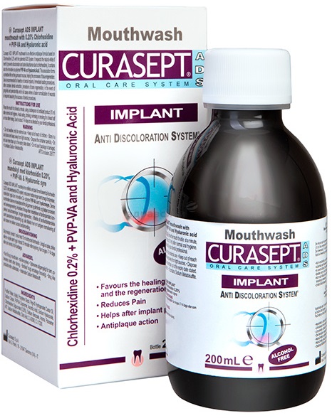 Ополаскиватель для полости рта CURASEPT ADS IMPLANT 200мл