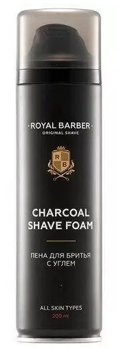 Royal Barber Пена для бритья с углем 200мл