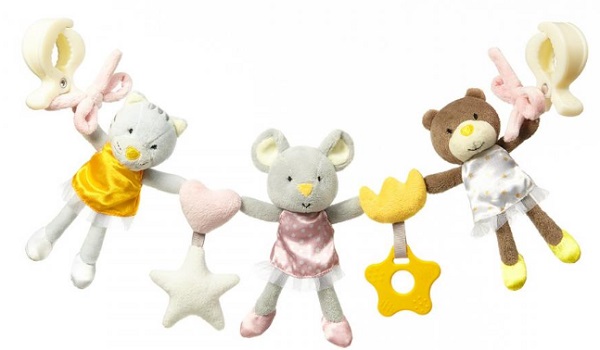 BABYONO Игрушка подвеска на коляску Ballerinas 6м+ арт.1441