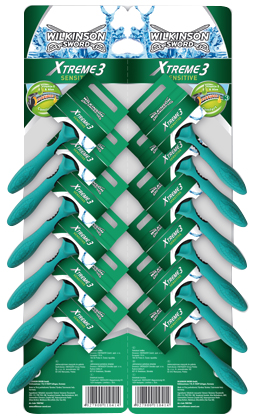 Станок бритвенный Wilkinson Sword Xtreme3 Sensitive 1 шт ( из ленты 12 шт )