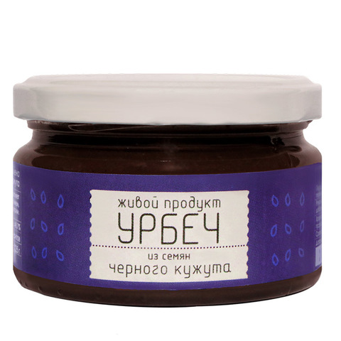 Живой продукт Урбеч из семян Черного Кунжута 225г