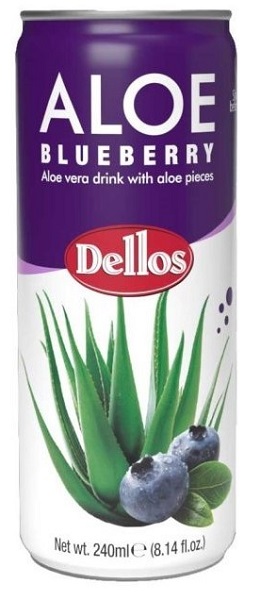 Напиток Aloe Vera Drink Blueberry 240мл ж/б
