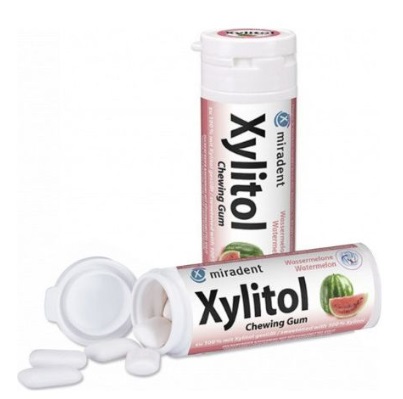 XYLITOL CHEWING GUM  Watermelon Жевательная резинка с ксилитом Арбуз (30шт.) 30гр.