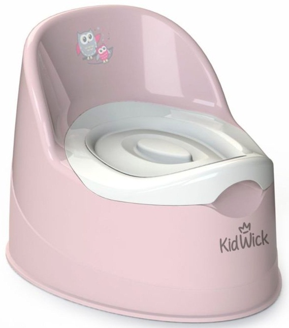 Горшок KIDWICK Гранд арт.K0180201 Розовый с Белой крышкой