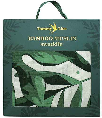 Пеленка детская бамбуково-муслиновая TOMMY LISE Roaming Mangrove 120*120 ref.701301