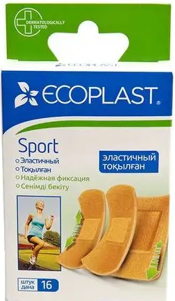 Ecoplast Набор Пластырей медицинский нетканный Sport 72*19 (8 шт),72*25 (6шт),72*38 (2шт)