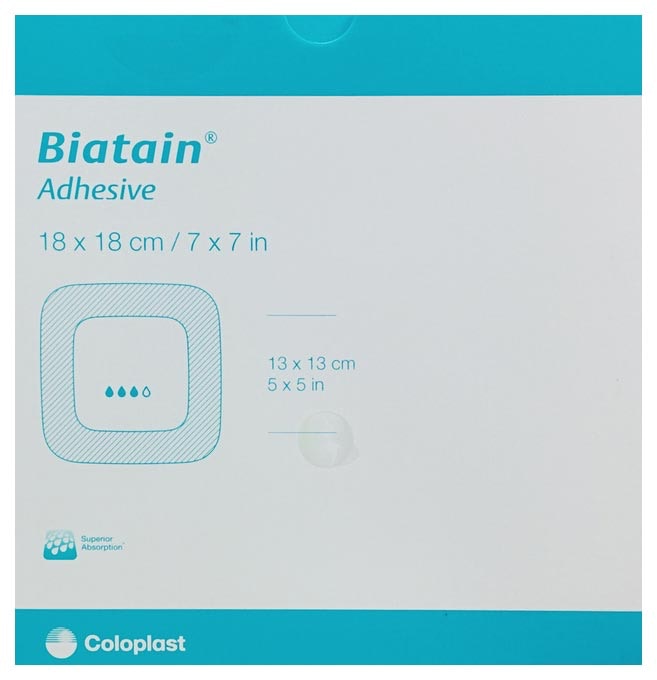 Повязка ранозаживляющая Biatain 18*18см Адгезивная Абсорбирующая COLOPLAST 334230
