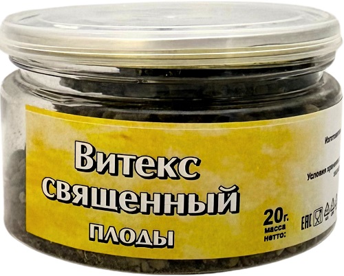 Витекс священный плоды 20г п/банка Фитоцентр Гордеева  &
