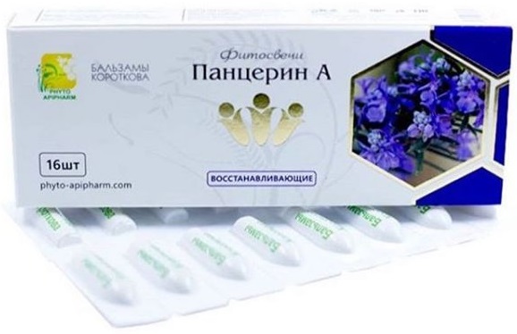 Панцерин А Фитосвечи №16шт  Бальзамы Короткова & @