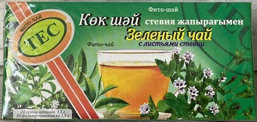 ТЕС Зеленый чай Стевия 1,5г№20пак фито-чай