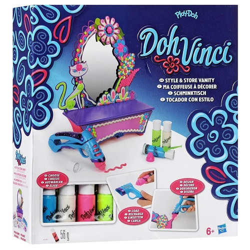 HASBRO Play-Doh 6+ Творческий набор Doh-Vinci Стильный туалетный столикарт.A7197