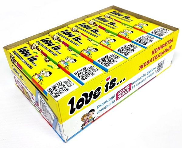 Конфеты жевательные LOVE IS Кола-Лимон 20 г 