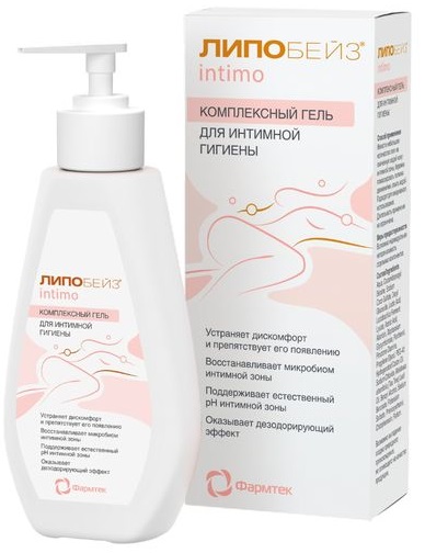 Липобейз Intimo гель для интимной гигиены комплексный флакон 200мл ФАРМАТЕК