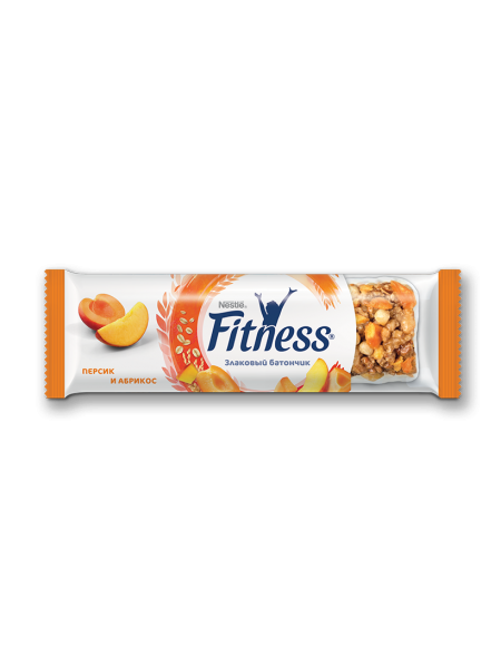 Nestle Фитнес Злаковый батончик Персик Абрикос 23,5г