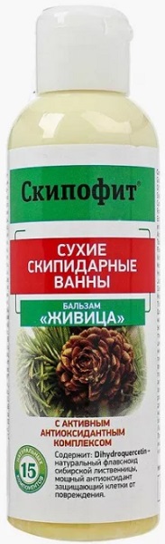 Скипофит Сухие скипид.ванны бальзам Живица 150мл