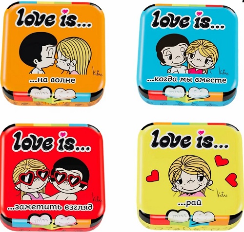 Love is Освежающие конфеты Сердце Мята 20г без сахара  &