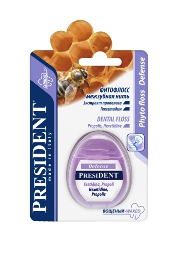Зубная нить PRESIDENT Defense 20м